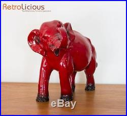 Royal Doulton Flambe Elephant Mid Century Retro Ceramics Vintage Mid Century