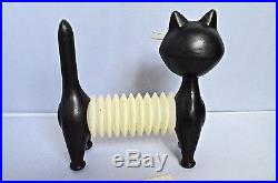 SUPER RARE Vintage Plastic Squeaky Cat Toy by Libuse Niklova Fatra Designer 60s