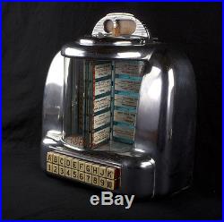 Seeburg 100 Wall-O-Matic Jukebox Wall Box Chromium 1950s Antique Diner Era NR