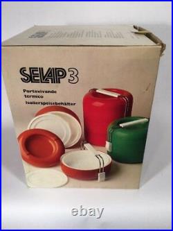 Selap MCM Vintage Red Picnic Set A. Boghetich 70s Mid Century Modern Made Italy