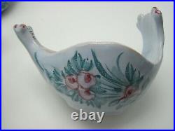 Set 95/560 Aldo Londi Bitossi Italy Mid Century Pottery Bird 12 Bowls 11 Spoons