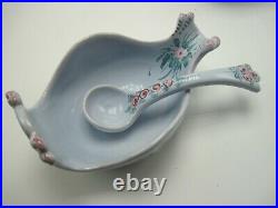 Set 95/560 Aldo Londi Bitossi Italy Mid Century Pottery Bird 12 Bowls 11 Spoons
