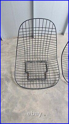 Set of 2 Eames Herman Miller DKR Wire Chairs Mid Century Modern