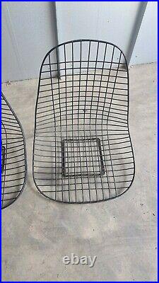 Set of 2 Eames Herman Miller DKR Wire Chairs Mid Century Modern