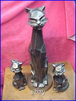 Set of 3 Vintage Atomic Siamese Kitties Mod Cats 1961 Universal Statuary Corp
