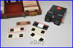 Stereo Realist Slide Viewer Bakelite with 100 + Color Slides In Case