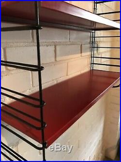 TOMADO dutch Vintage Industrial Retro Shelving Unit wall shelves mid century red