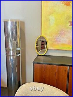 Turner Vtg Mid Century Retro Modern Oval Plastic Space Age Op Art Mirror Kartell