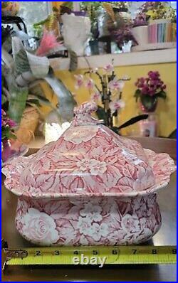 VICTORIAN CHINTZ Burleigh Staffordshire England Tureen and lid (DISCONTINUED)
