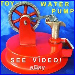 VINTAGE 1930s EMPIRE OPERATING WATER PUMP 4 LIVE MODEL STEAM ENGINE & TOY MOTOR