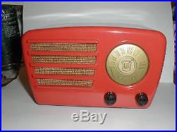 VINTAGE 1940s OLD ATOMIC RETRO CROSLEY JET AGE JETSON MID CENTURY BAKELITE RADIO