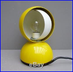 VINTAGE 1970s ARTEMIDE YELLOW ECLISSE LAMP ITALY -DESIGNER MAGISTRETTI