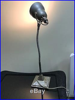 VINTAGE 50s 60s METAL DESK / SIDE TABLE LAMP retro industrial mid-century light