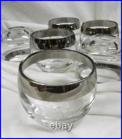 VINTAGE DANISH MID CENTURY MODERN PUNCH BOWL 12 ROLY POLY GLASSES. MCM? 1960s