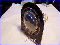 VINTAGE MID CENTURY TELECHRON ELECTRIC CLOCK MODEL 4H77 RETRO SHELF CLOCK WORKS