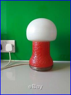 VINTAGE RETRO 1970s MUSHROOM LAMP MID-CENTURY MODERN 70s (EAST GERMAN)25cms