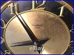 VINTAGE Retro VERICHRON Mid-Century Modern 36 Sunburst Starburst Clock Rustic