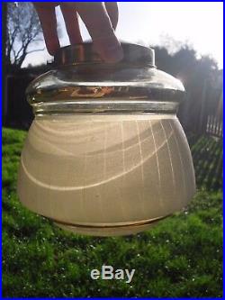 VINTAGE SHADE Retro Clear Frosted Glass Mid Century Pendant Ceiling Light Shade