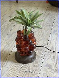 VTG Mid Century 1960's Era Pineapple / Grape Cluster Tiki Bar Light WORKS