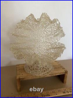 VTG Mid-Century MCM Spaghetti Lucite Clam Shell Sculpture space age Objet D'art