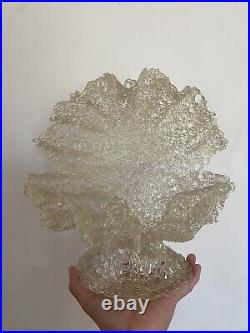 VTG Mid-Century MCM Spaghetti Lucite Clam Shell Sculpture space age Objet D'art