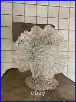 VTG Mid-Century MCM Spaghetti Lucite Clam Shell Sculpture space age Objet D'art