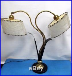VTG Mid Century Modern Era Majestic Z Boomerang Table Lamp Retro 2 lights 1960