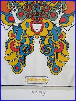 VTG PETER MAX 70's Inflatable Plastic RORSCHACH BUTTERFLY Pillow