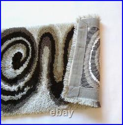 Very Rare 60s MID Century Danish Modern Abstract Vintage Carpet Shag Rug
