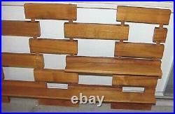 Vintage 1960's By Belart Teak Wood MID Century Modern (3) Shelf Unit Wall Decor
