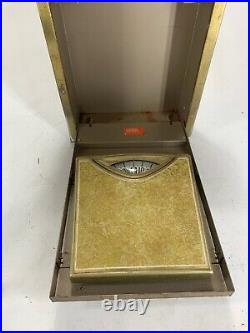 Vintage 1960s Hall Mack Counselor Concealed Bathroom Wall Scale