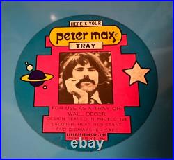 Vintage 1960s Peter Max Pop Art / Psychedelic metal Serving Tray