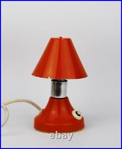 Vintage 1960s Retro Ceramic & Glass Table Lamp Czechoslovakia Mid Century