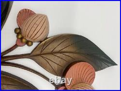 Vintage 1964 Mid-Century Syroco Wild Flower Decoration-set of 2 RARE
