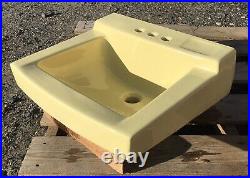 Vintage 1965 Saffron Yellow American Standard Bathroom Sink -Wall Mount