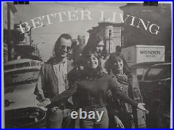 Vintage 1967 BETTER LIVING THROUGH CHEMISTRY Hippie LSD 28x22 Poster FREE SHIP