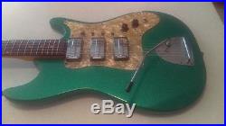 Vintage 1967 Egmond Airstream III Electric Guitar Sparkle Green Finish