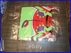 Vintage 1968 Psychedelic PETER MAX MINT Vinyl Tote Shopping Bag UNUSED very rare