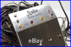 Vintage 1970s Leslie Speaker Control Box w Cords Adapters Switches