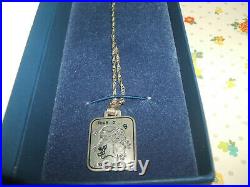 Vintage 1970s Love Is. For Ever and Ever Kim Casali 925 Silver Pendant & Chain