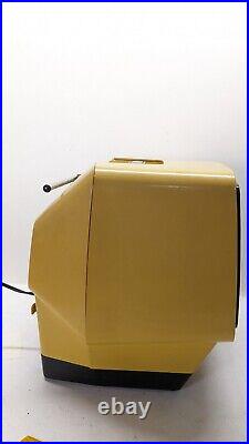 Vintage 1976 Mustard Yellow 9 RCA TV Solid State Retro Gaming Mid Century Mod