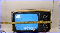 Vintage 1976 Mustard Yellow 9 RCA TV Solid State Retro Gaming Mid Century Mod