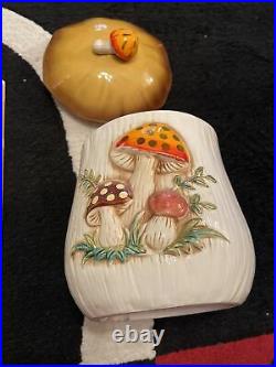 Vintage 1978 Sears Roebuck Merry Mushroom Spice Shaker Jars Table Set And More