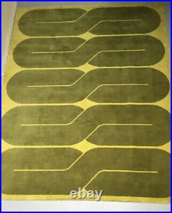 Vintage 60s MCM Retro Geometric Carpet Rug Panton Pop Art Mid Century 6.5 x 5.5
