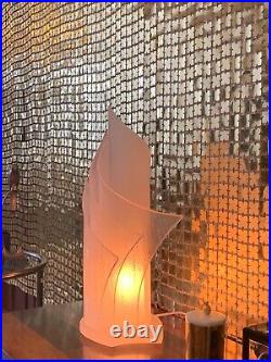 Vintage 70s Paco Rabanne Space Age Disco Curtain Gold Squares Display Wall Art