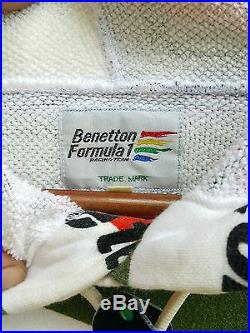 Vintage 90s Benetton Formula one F1 racing All Over Print Sweatshirt L Hip Hop L