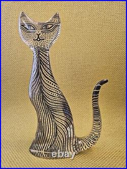 Vintage Abraham Palatnik Standing Lucite Cat Figure 3.5 Mid Century Retro Art