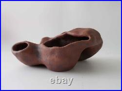 Vintage Abstract Ceramic Sculpture Retro Art Pottery Mid Century Modern SIGNED