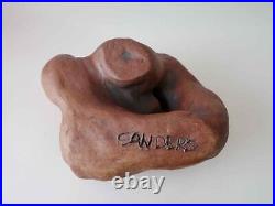 Vintage Abstract Ceramic Sculpture Retro Art Pottery Mid Century Modern SIGNED