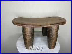 Vintage African Stool Vintage Side Table or End Table Small Senufo Stool Rustic